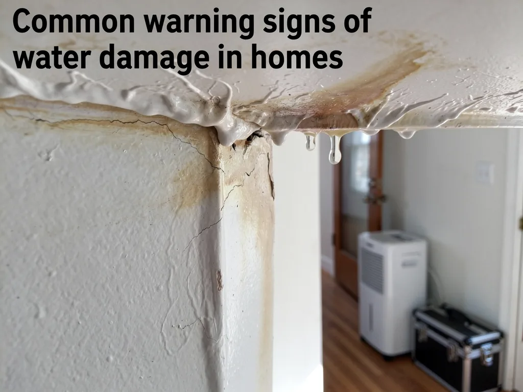 Common warning signs of water damage in homes